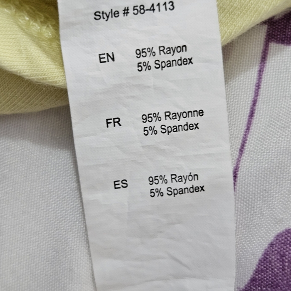 NWOT Stitches - Pale Yellow Crop Top - Picture 7 of 10